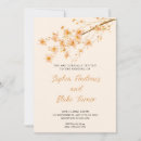 Search for orange and cream wedding invitations Simple
