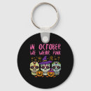 Search for pink skull key rings Halloween