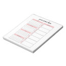 Search for weekly schedule notepads List