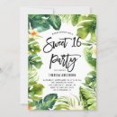 Search for monstera leaf birthday invitations Tropical