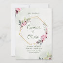 Search for gold floral save the dates Geometric