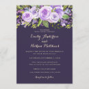 Search for lavender floral wedding invitations Rustic