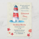 Search for nautical retirement invitations Lighthouse