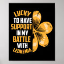 Search for four leaf clover posters Support leukaemia
