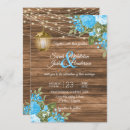 Search for wood background wedding invitations Blue