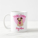 Search for cute funny pugs mugs Pink