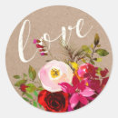 Search for kraft wedding stickers Bohemian