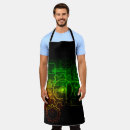 Search for neon green aprons Black