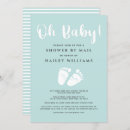 Search for mint and white baby shower invitations For her