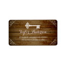 Search for key return address labels Rustic