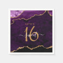 Search for purple and gold napkins Chic