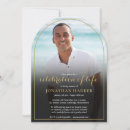 Search for gold funeral invitations Modern