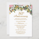 Search for floral anniversary invitations 50th