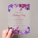 Search for orchid birthday invitations Floral