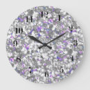 Search for silver sparkle clocks Glitter