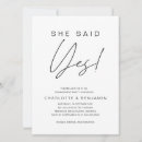 Search for minimalist engagement party invitations Elegant