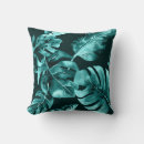 Search for teal leaves cushions Botanical