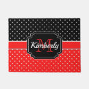 Search for red polka dots doormats Stylish