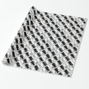 Search for piano keys wrapping paper Black and white