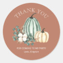 Search for pumpkin thank you stickers First birthday