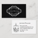 Search for candles business cards Elegant