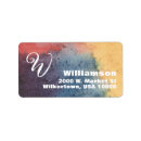 Search for red and blue return address labels Minimal