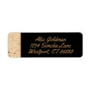 Search for marble return address labels Black