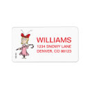 Search for who return address labels Retro vintage classic grinch