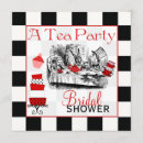 Search for mad hatter bridal shower invitations White rabbit