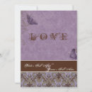 Search for lilac lace wedding invitations Damask