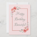 Search for pretty flower her birthday cards Pink