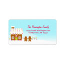 Search for gingerbread man return address labels Sweets