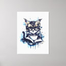 Search for abstract cat canvas prints Watercolor