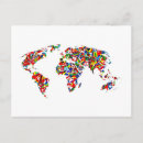Search for earth globe postcards World