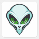 Search for alien head stickers Green