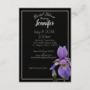 Search for purple iris stamp invitations Nature