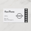 Search for dog paw print business cards Animal paws