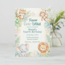 Search for jungle 4th birthday invitations Safari