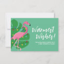 Search for flamingo seasonal cards Warmest wishes