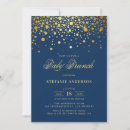 Search for blue confetti invitations Elegant