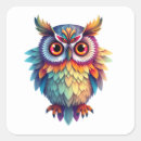 Search for colourful owl stickers Fun
