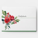 Search for christmas wedding envelopes Red and green