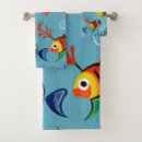 Search for tropical fish bath towels Colourful