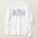 Search for blue wildflower tshirts Elegant