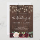 Search for floral rustic wedding invitations Wood