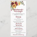 Search for burgundy and gold wedding programs Marsala