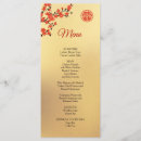 Search for red and gold wedding menus Double happiness