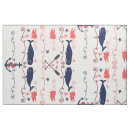 Search for navy and coral fabric Nautical