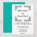 Search for floral wreath wedding invitations Boho