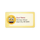 Search for emoji return address labels Yellow